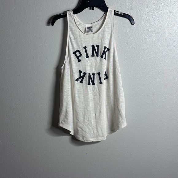PINK Victoria’s Secret Women Beige Active Tank Top Size XS. - Picture 1 of 6